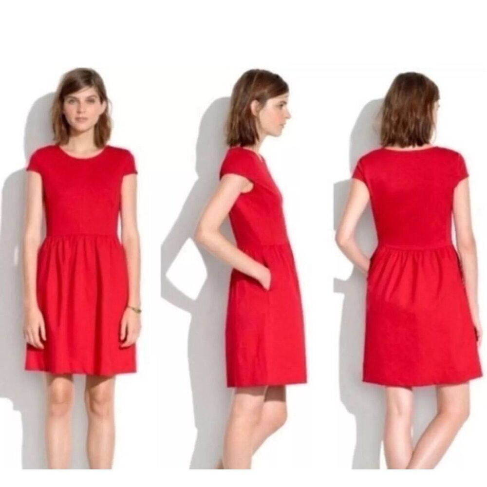 Madewell Screenplay Ponte Dress Burnt Orange Small